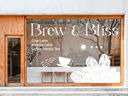 핫플로 만들어줄 트렌디한 유리창 커스텀 시트지 디자인