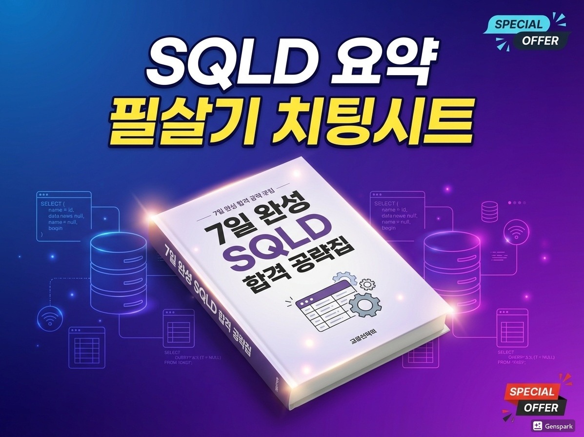 2026 SQLD 요약 시험 전 필살기 치팅시트 - 크몽