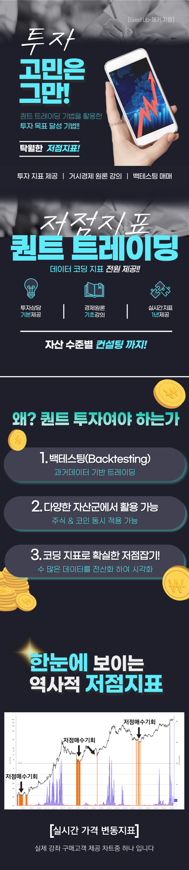 퀀트, 매크로 - 잃지 않는 탁월한 저점 지표 강의 - 크몽