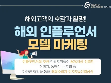 해외 인플루언서 유튜브 틱톡 인스타 메가 마이크로 홍보