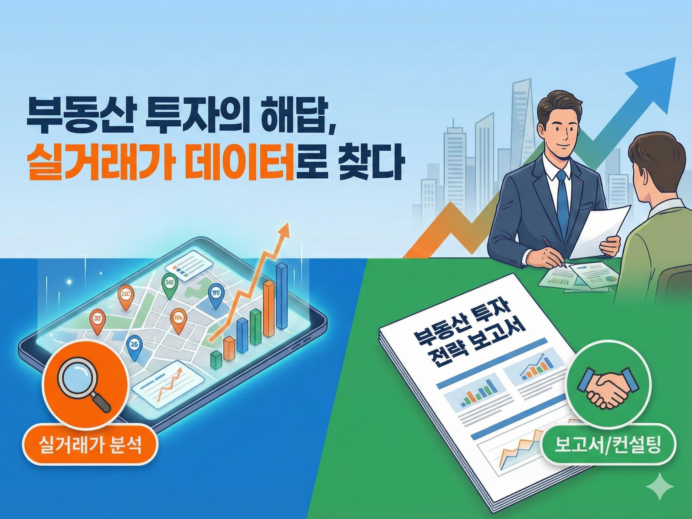 부동산 투자를 위한 실거래가 분석부터 보고서/컨설팅까지