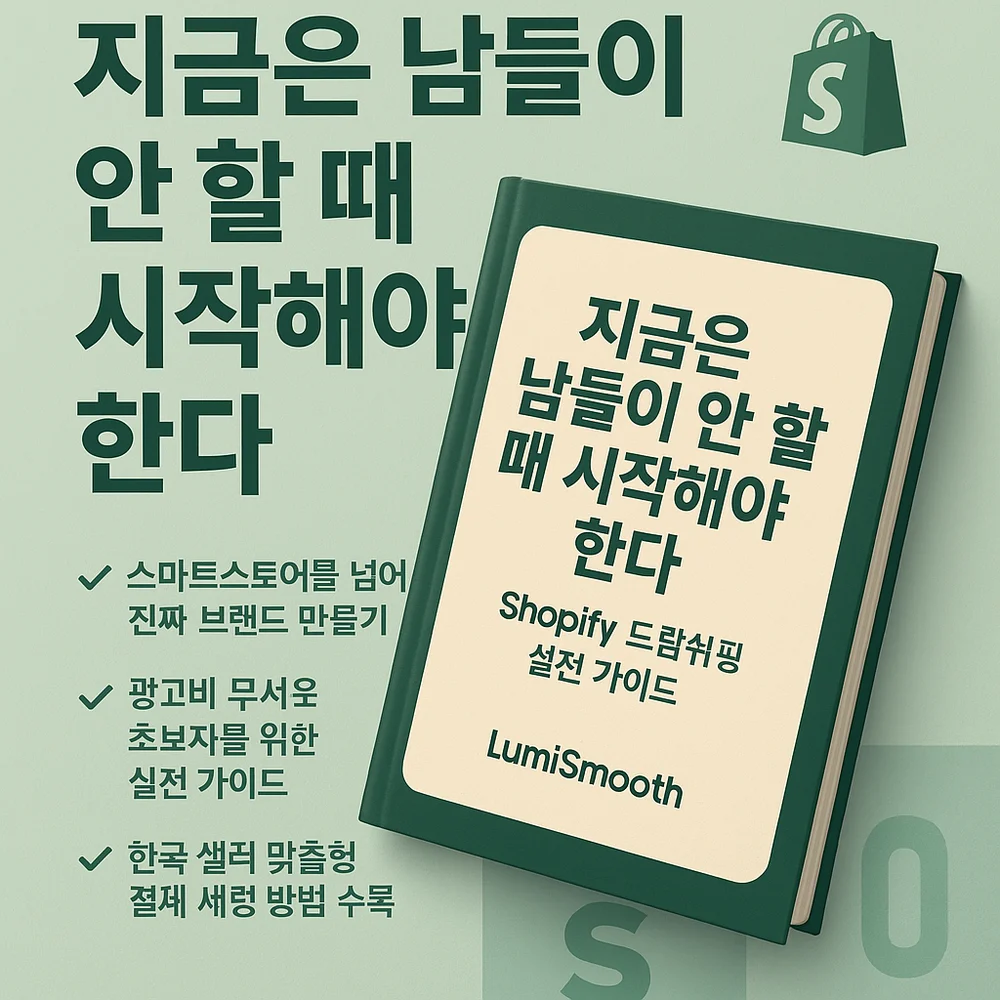 남들이 안 할 때 시작한다 쇼피파이 드랍쉬핑 실전기 - 크몽