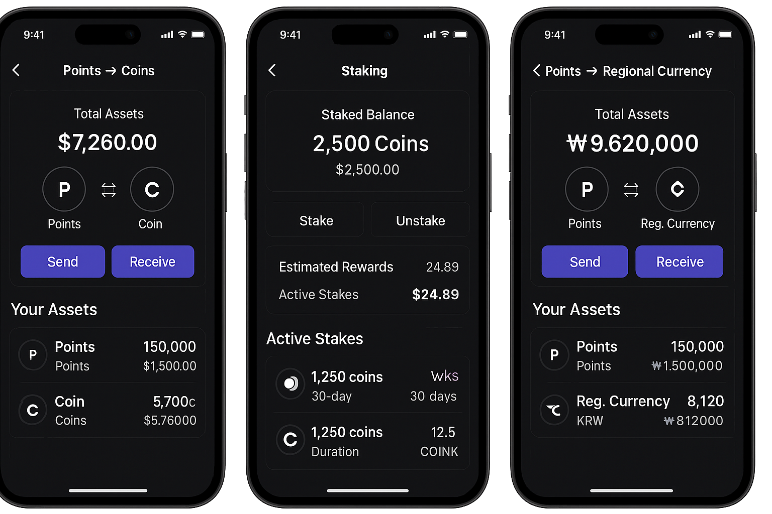 포인트 - 코인 교환 플랫폼 풀패키지 개발 - 크몽