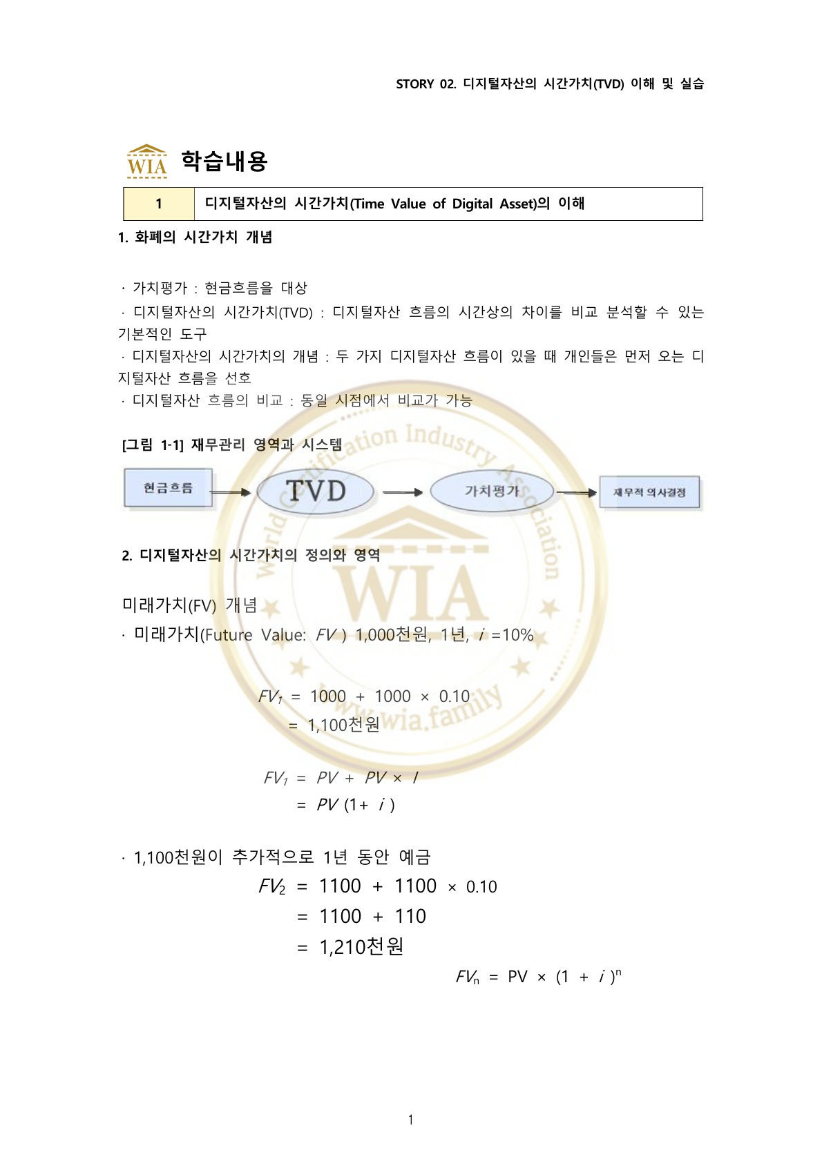 디지털자산의 시간가치TVD - 크몽