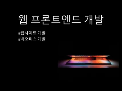 웹 사이트 개발 및 최적화