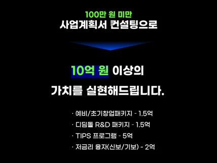 100억 원 투자 10년차 현 스타트업 대표 사업계획서