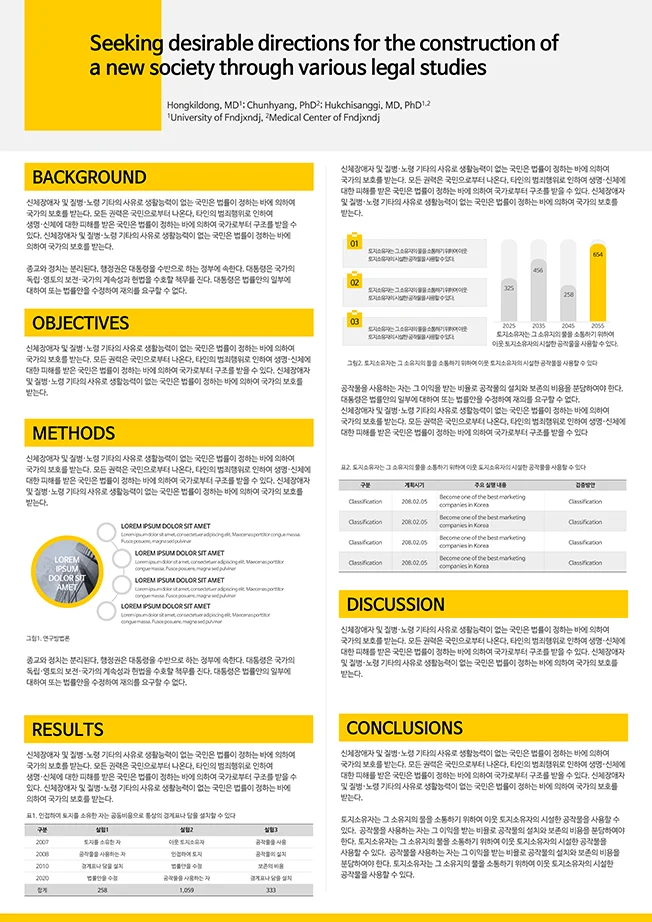 A0 사이즈 학회 학술논문 포스터 ppt 템플릿 - 크몽