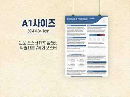 A1 사이즈 학술 논문 포스터 ppt 템플릿양식