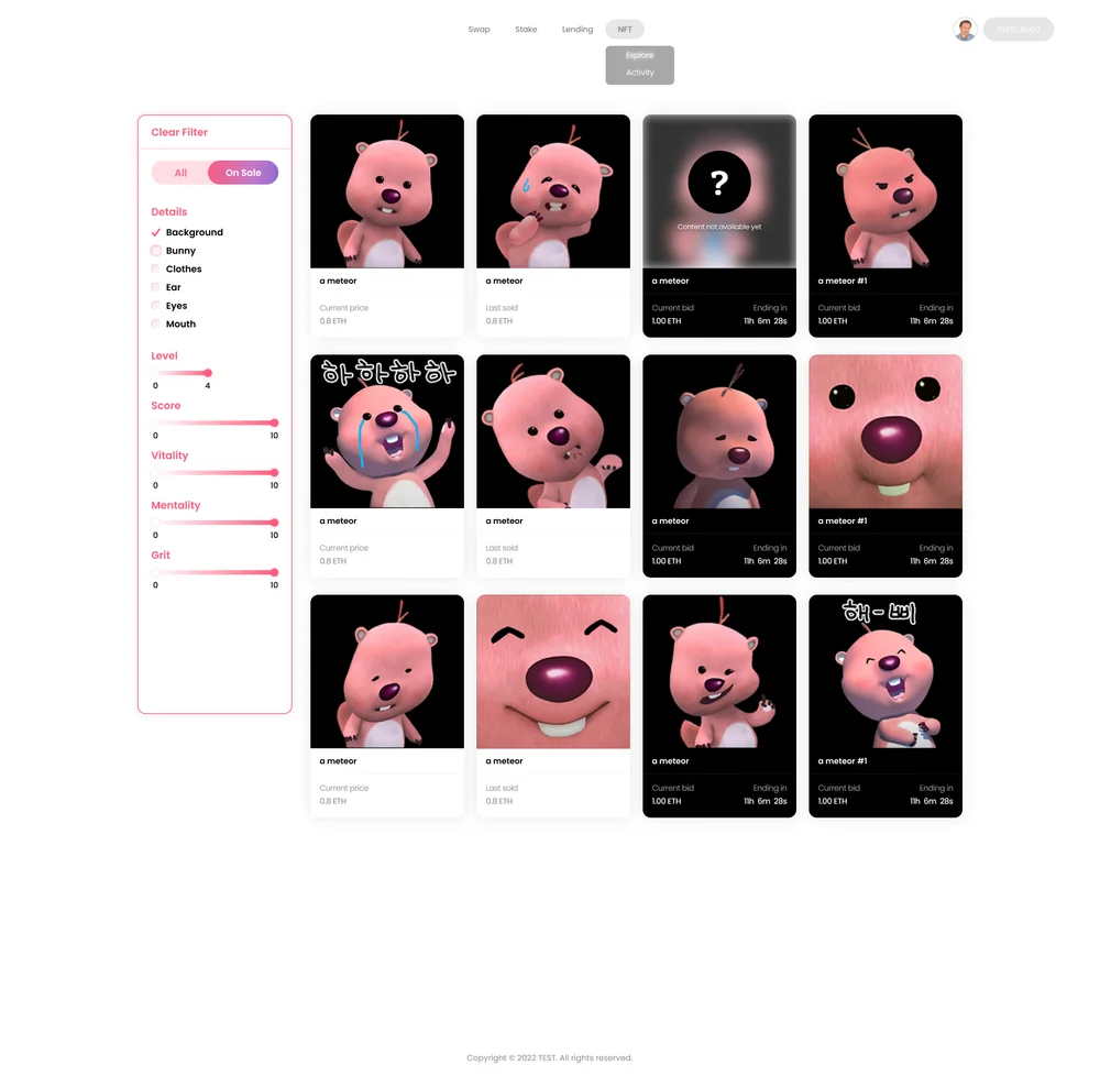 defi nft 제작 드립니다. - 크몽