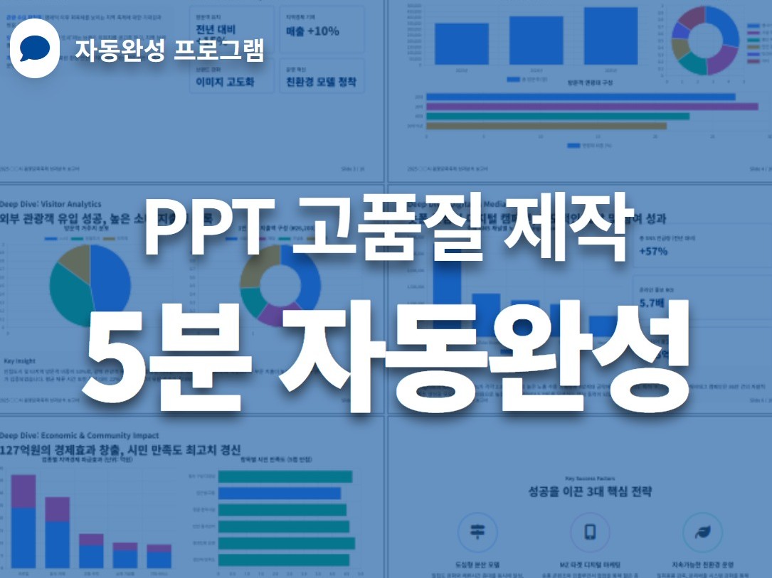 PPT 보고서·제안서 5분 자동완성 프로그램