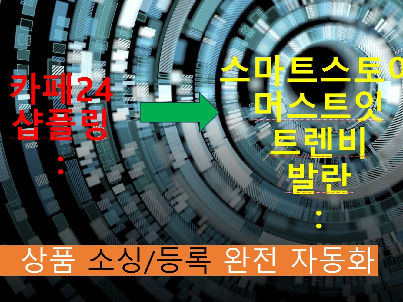 카페24, 상품소싱 및 등록 완전 자동화 프로그램 개발