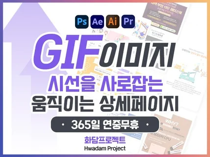 매출 상승 GIF 이미지 상세페이지·배너·SNS 서비스