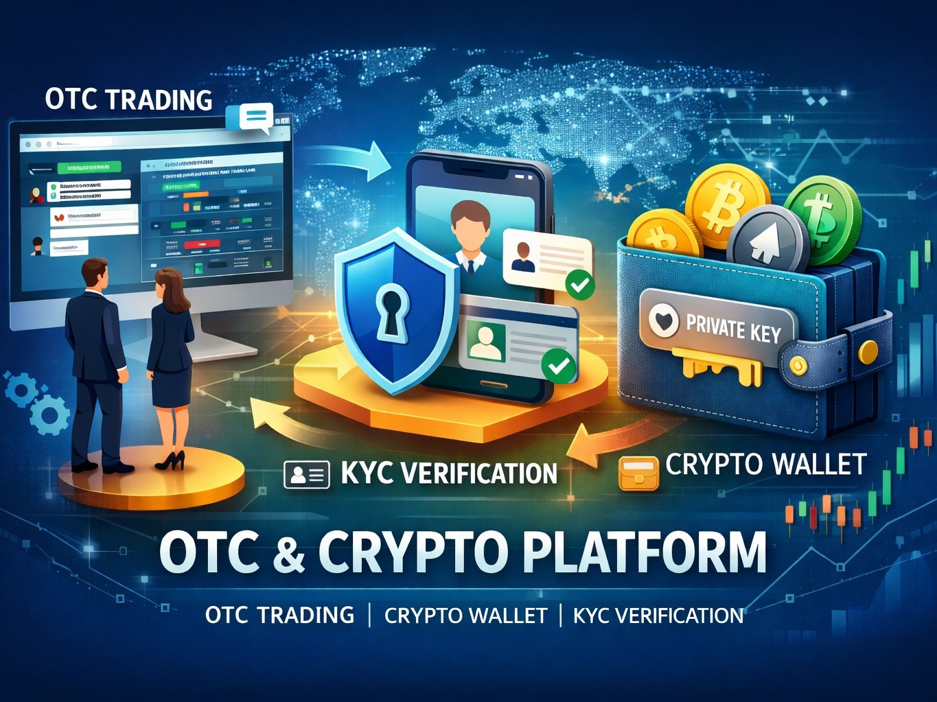 암호화폐 OTC·지갑·KYC 통합 플랫폼 구축 - 크몽
