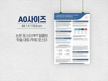 A0 사이즈 학술 논문 포스터 파워포인트 양식