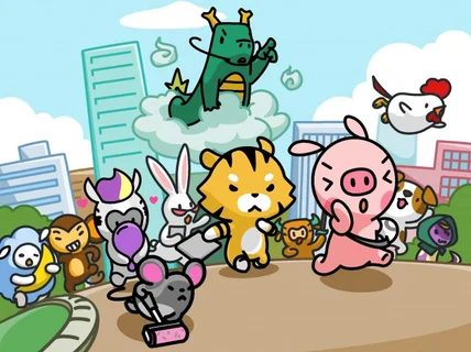 트렌디한 캐릭터 제가 만들어 드립니다.