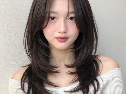 AI 헤어 모델 실사 이미지