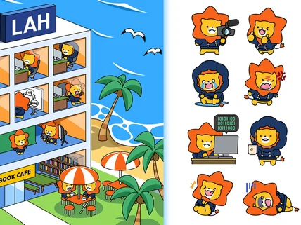 트렌디한 캐릭터 제가 만들어 드립니다.