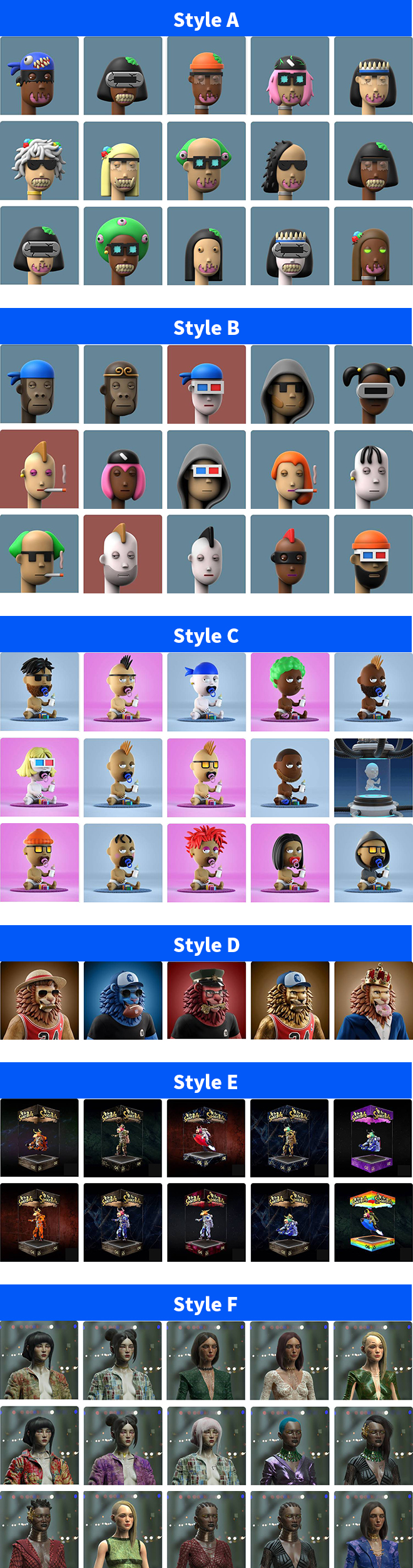 NFT 3D 캐릭터 모델링 1만개 제작해 드립니다 - 크몽