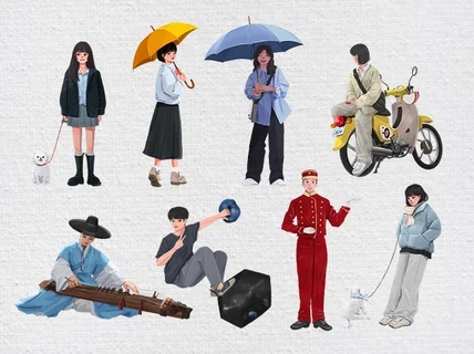 시선을 사로잡는 고퀄리티 상업 일러스트 작업 해드립니다