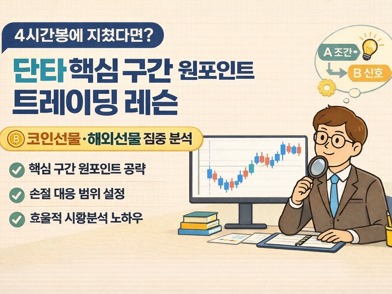 코인선물 해외선물거래 원포인트레슨 - 단타 핵심구간 - 크몽