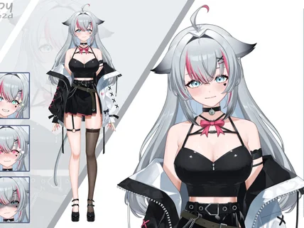 live2d/vtuber /버튜버 일러스트+리깅작업
