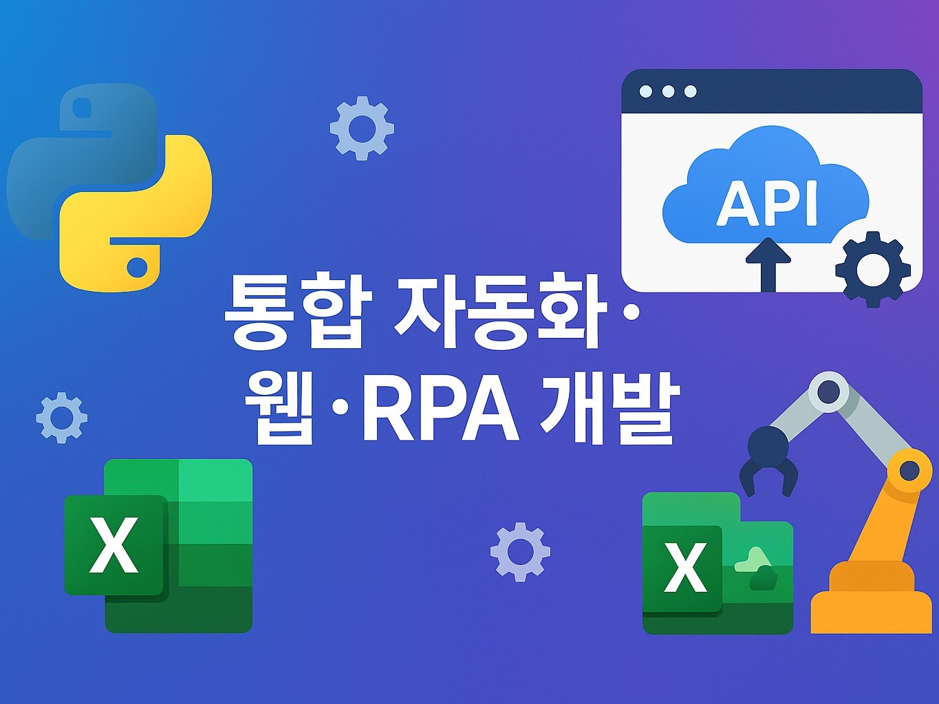 맞춤형 자동화·앱·봇 전부 만들어드립니다.