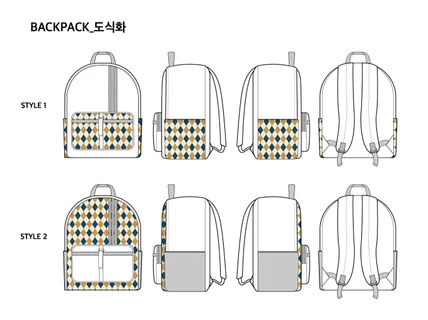 현직 디자이너 패션 실무 도식화 / 작업지시서 작업