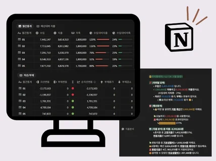 입력만하면 자동결산되는 편하고 힙한 만년형 노션가계부