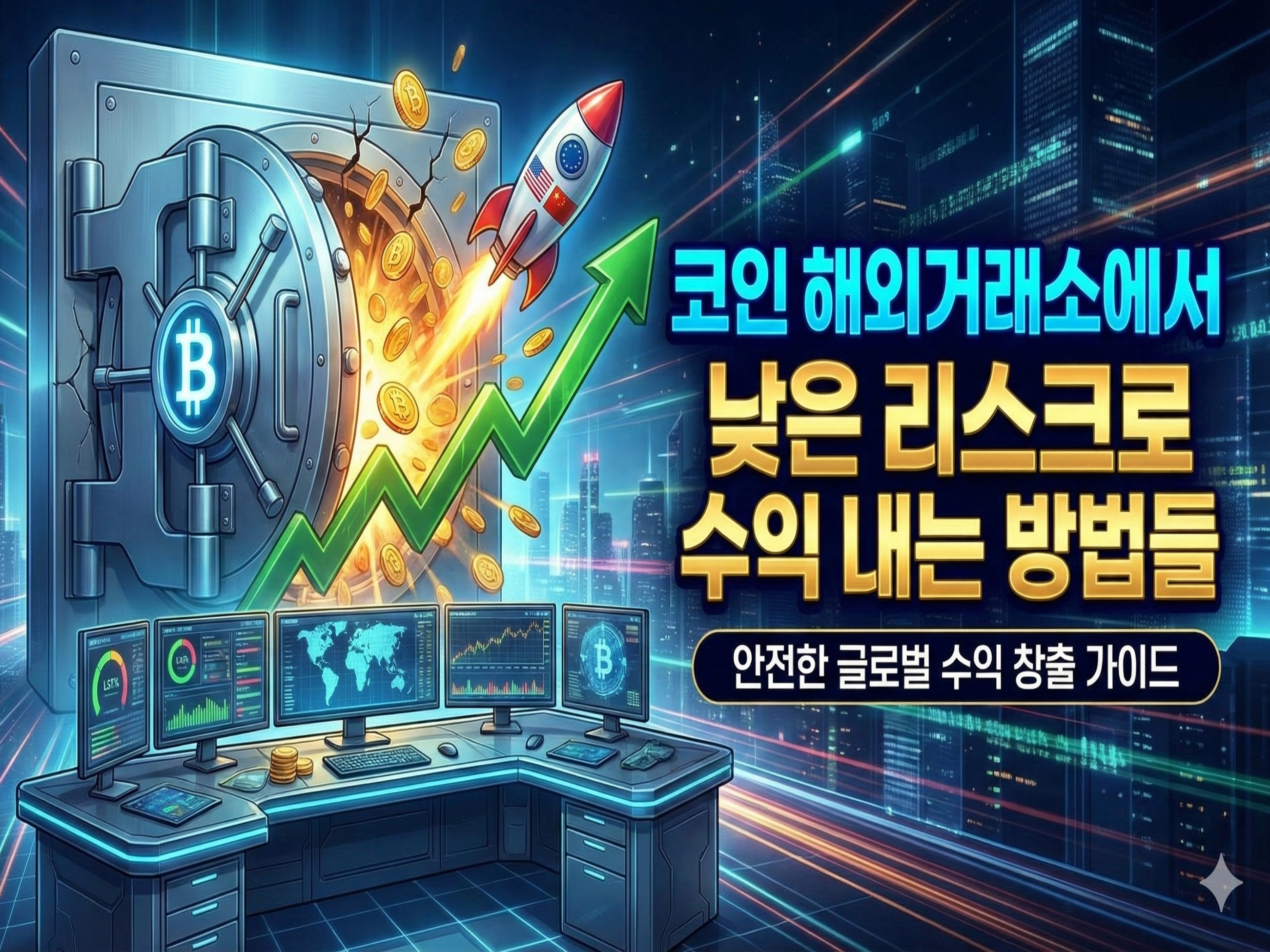 코인 해외거래소에서 낮은 리스크로 수익 내는 방법들 - 크몽