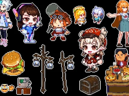 2D 도트 그래픽, 픽셀아트, 게임 리소스 제작