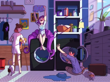 캐릭터부터 배경까지 스토리가 담긴 맞춤 일러스트