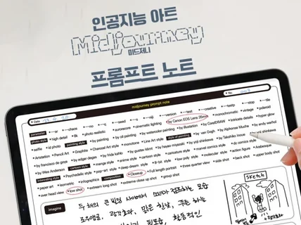 굿노트 미드저니 프롬프트 노트