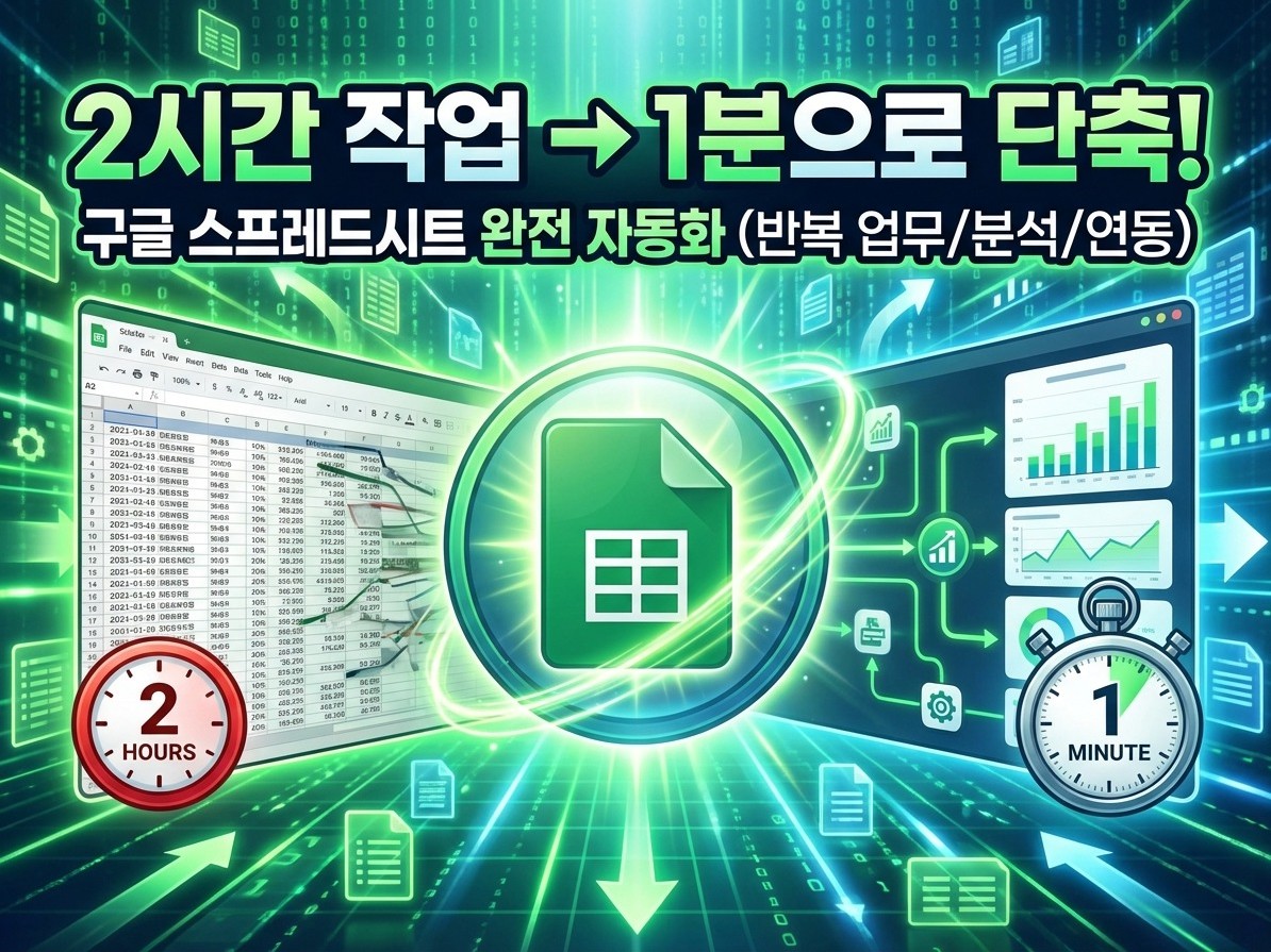 구글 스프레드시트 자동화 / Apps Script 개발 - 크몽