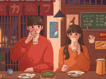 감성 일러스트 앨범자켓 앨범커버 제작해 드립니다.