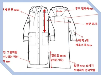 의상디자이너 도식화/작업지시서