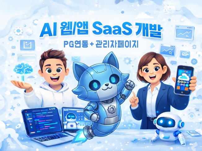 AI 웹 앱 SaaS 프로그램 맞춤 제작해드립니다
