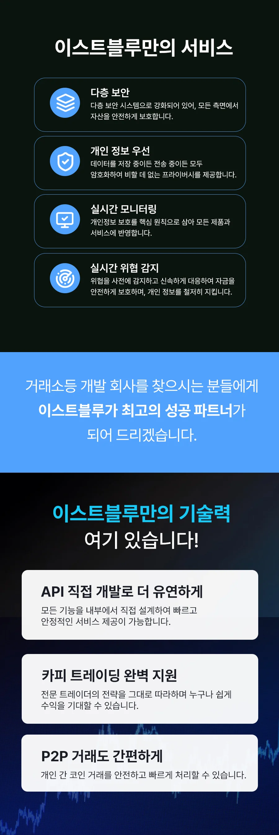 코인거래소 솔루션 선물/현물/판매/임대/개발 합니다 - 크몽