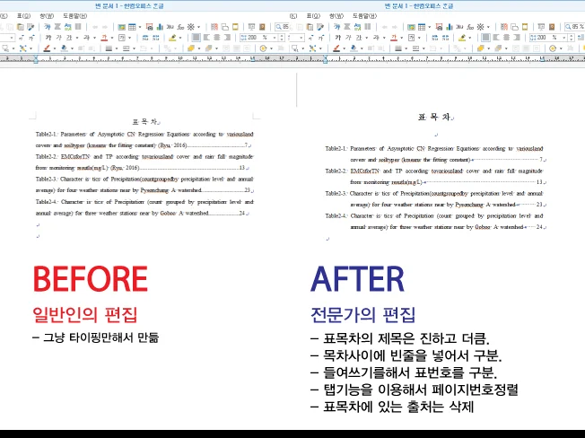 아래한글 편집, 수정, 서식 제작 드립니다. - 크몽