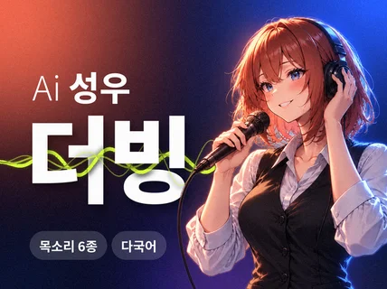 Ai 성우 더빙 광고/유튜브 내레이션 목소리 6종