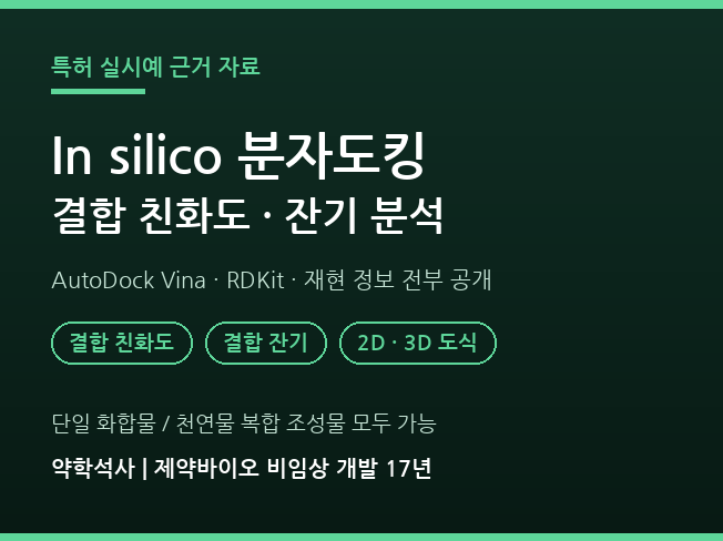 In silico 분자도킹 결합친화도 분석해 드립니다 - 크몽