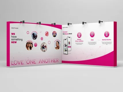 박람회 배너 디자인 전시회 백월 부스 그래픽 제작