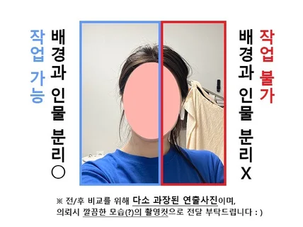 셀카로 증명사진 여권사진 만들어드립니다 사진 보정 합성
