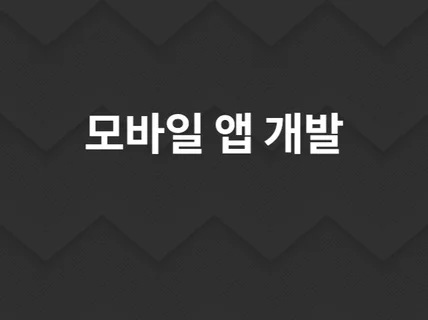 네이티브 앱을 신속하고 확실하게 만들어 드립니다.