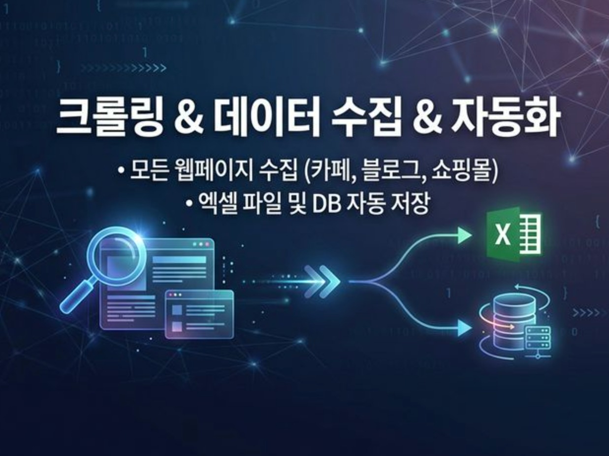 맞춤형 웹데이터 수집 / 크롤링 / 스크래핑 프로그램