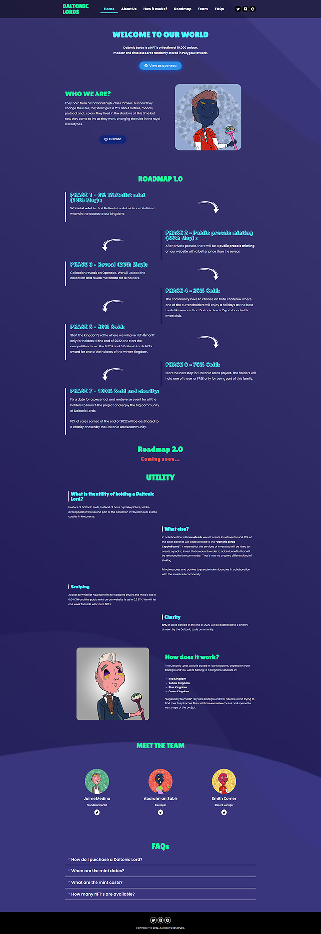 NFT 독립형 쇼핑몰 웹사이트 + 스마트 컨트렉트 제작 - 크몽