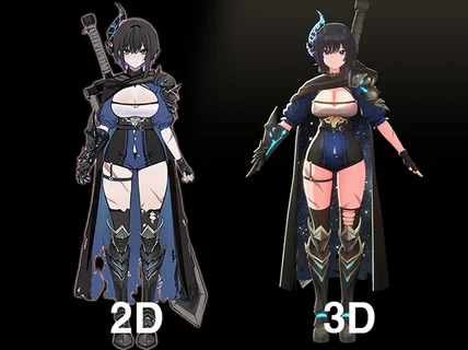 3D Vtuber / 버튜버 / 방송용 / VR호환가능