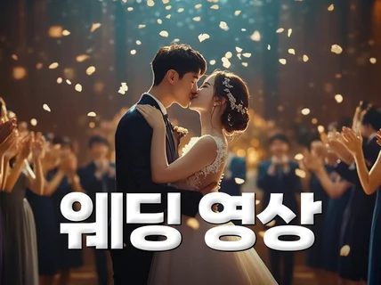 웨딩본식영상은 기록입니다. 길게 담아드립니다
