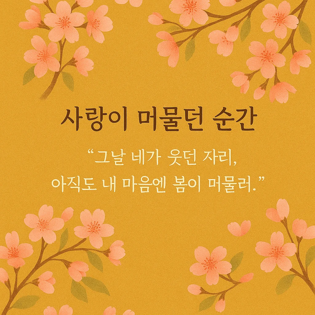 마음을 위로하는 힐링 감성 포스터 - 크몽