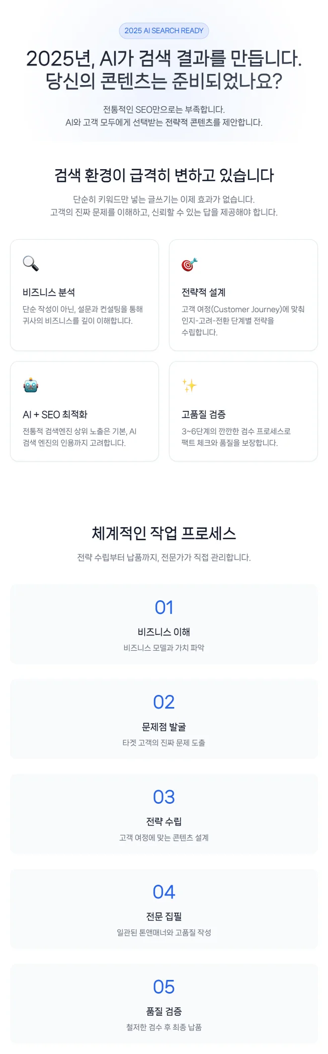SEO, GEO 최적화 고품질 콘텐츠 원고 작성 - 크몽