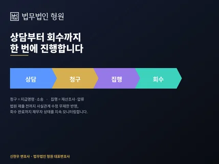 떼인 돈 받아드리는 신현우 변호사 the 채권추심의 신